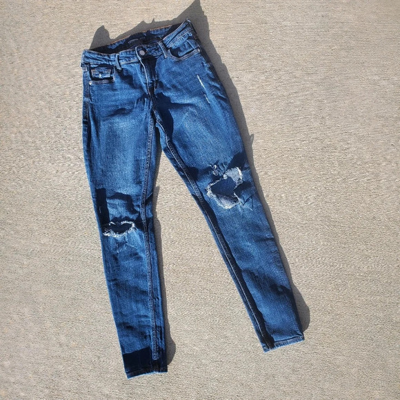 Old Navy Rockstar Super-Skinny Jeans Women's Size 6 Long - Picture 1 of 11